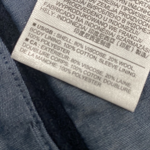 GAP The Academy Blazer 2 Button Lined Cotton Wool Blend Sz 6 - Picture 12 of 16